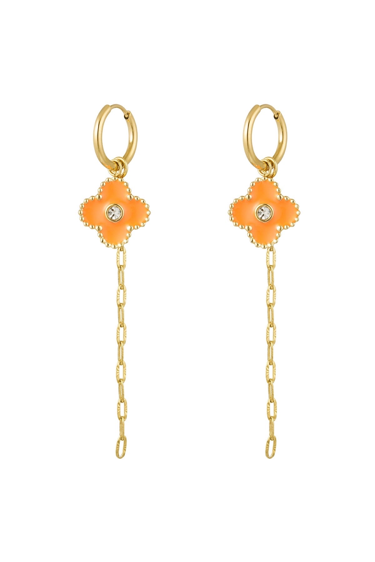 Oorbellen flower chain