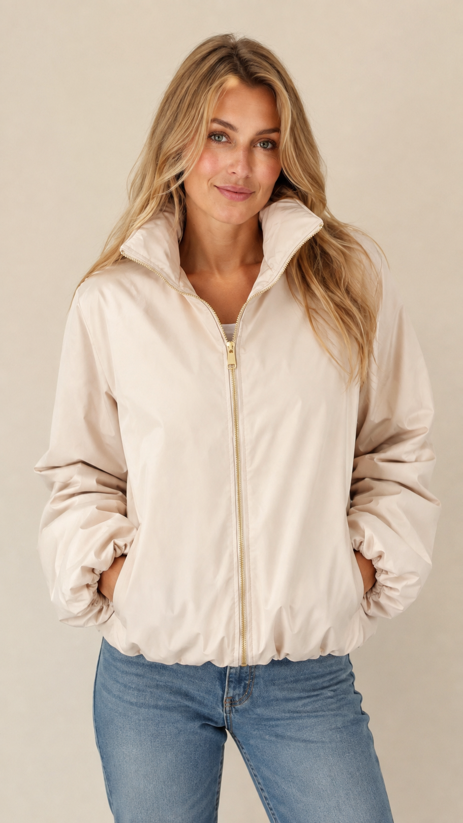 Balloon bomber jacket
