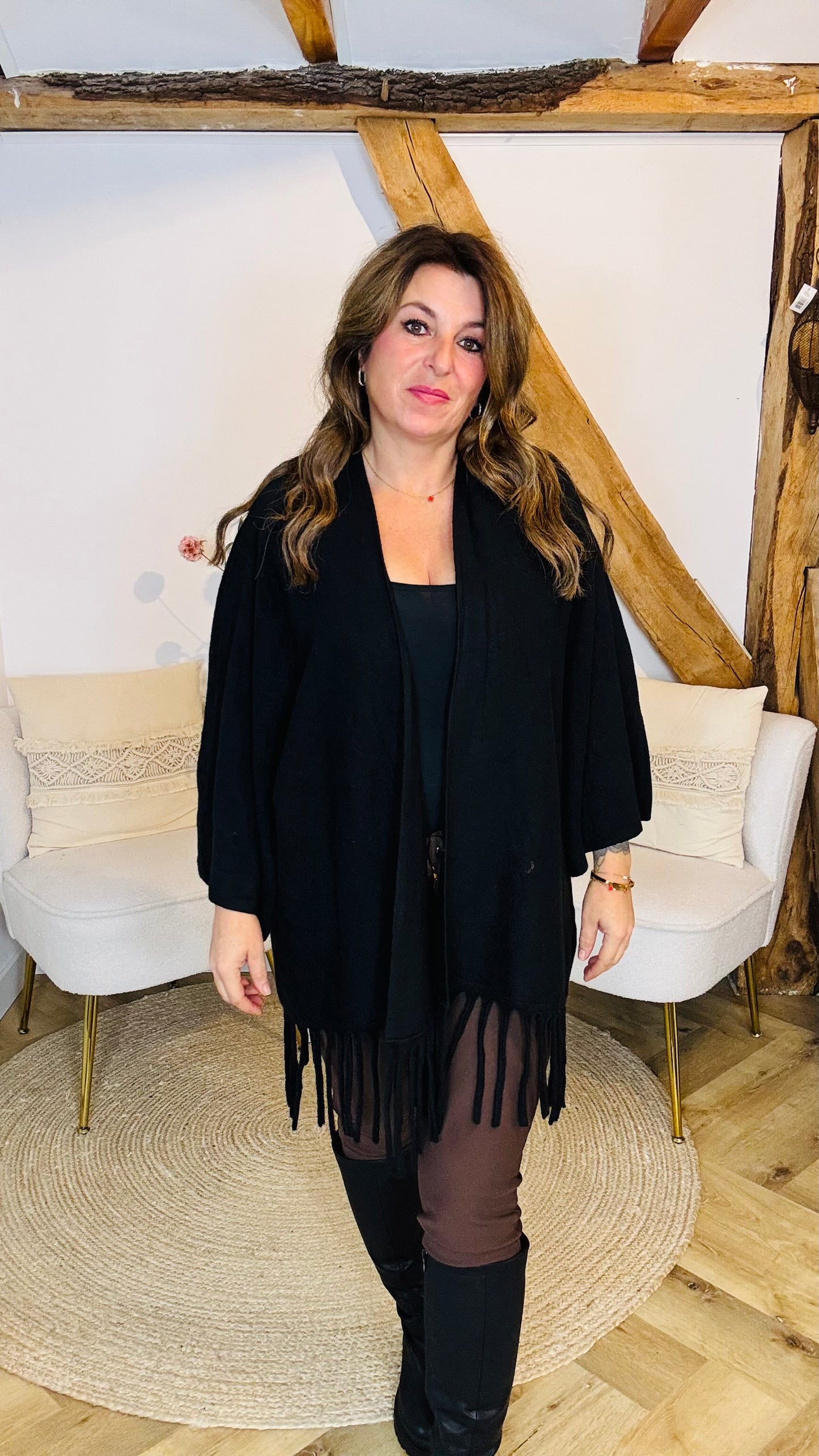 Maja fringe vest