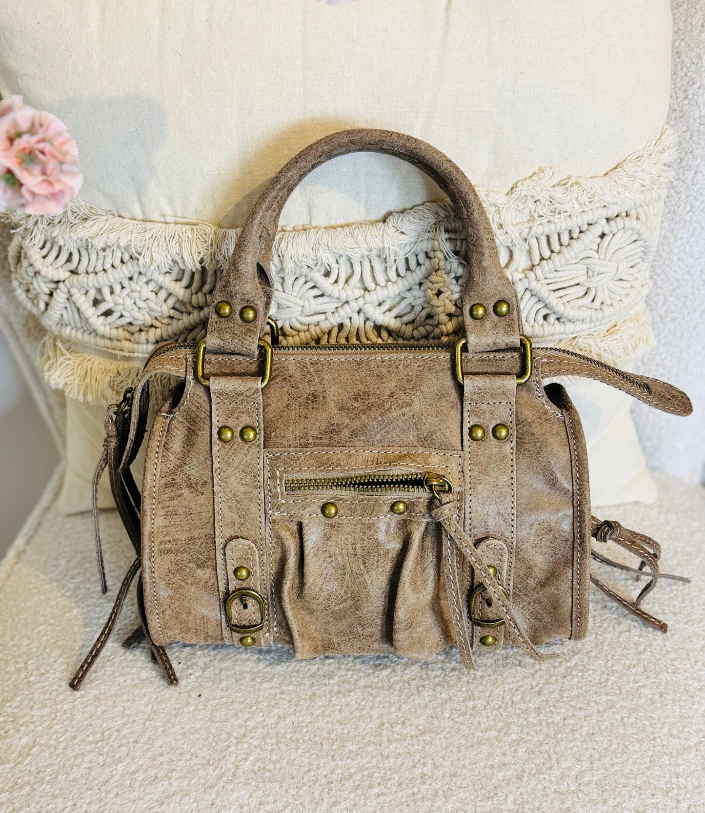 Senna leather bag