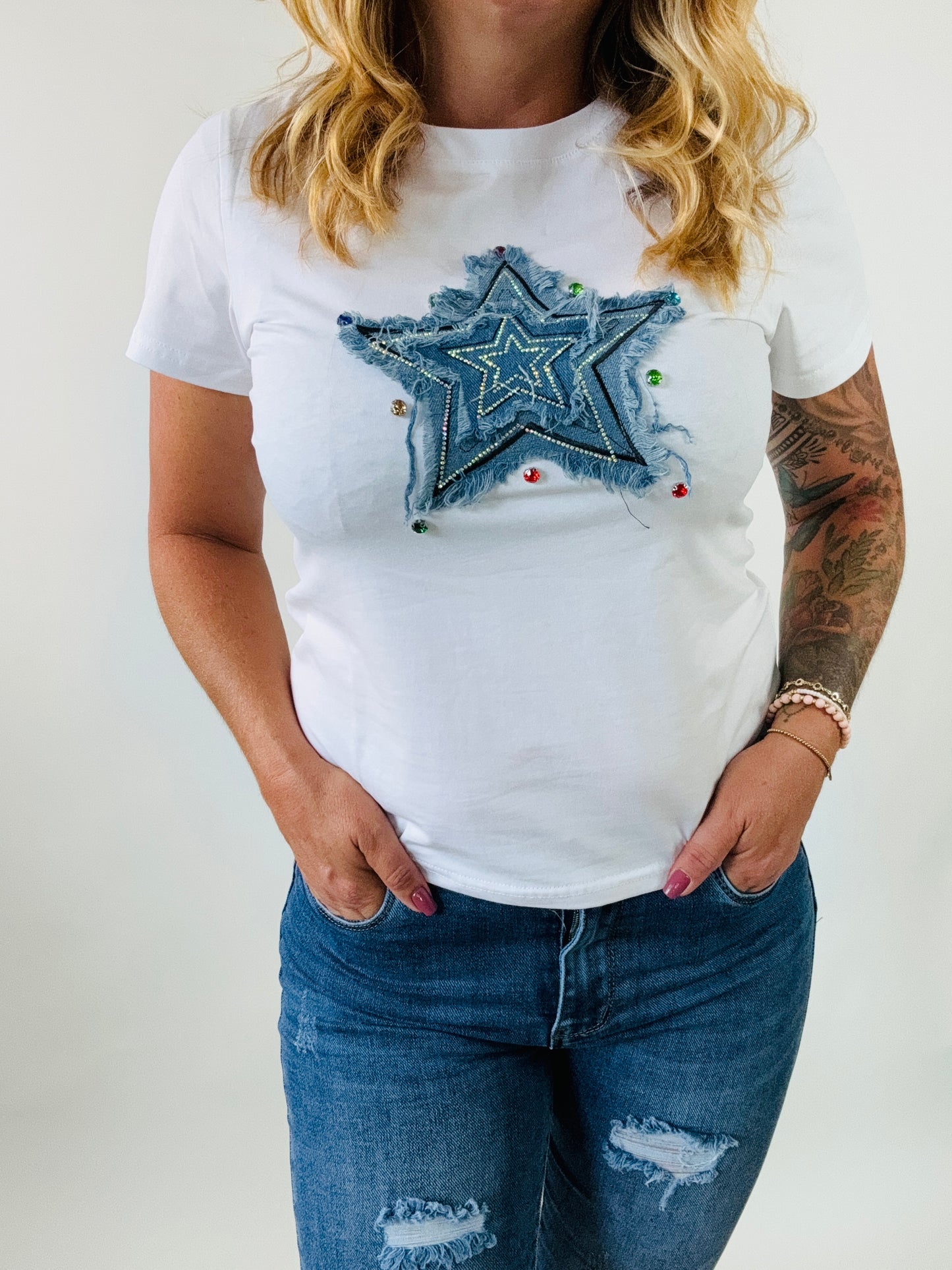 T-shirt jeans star