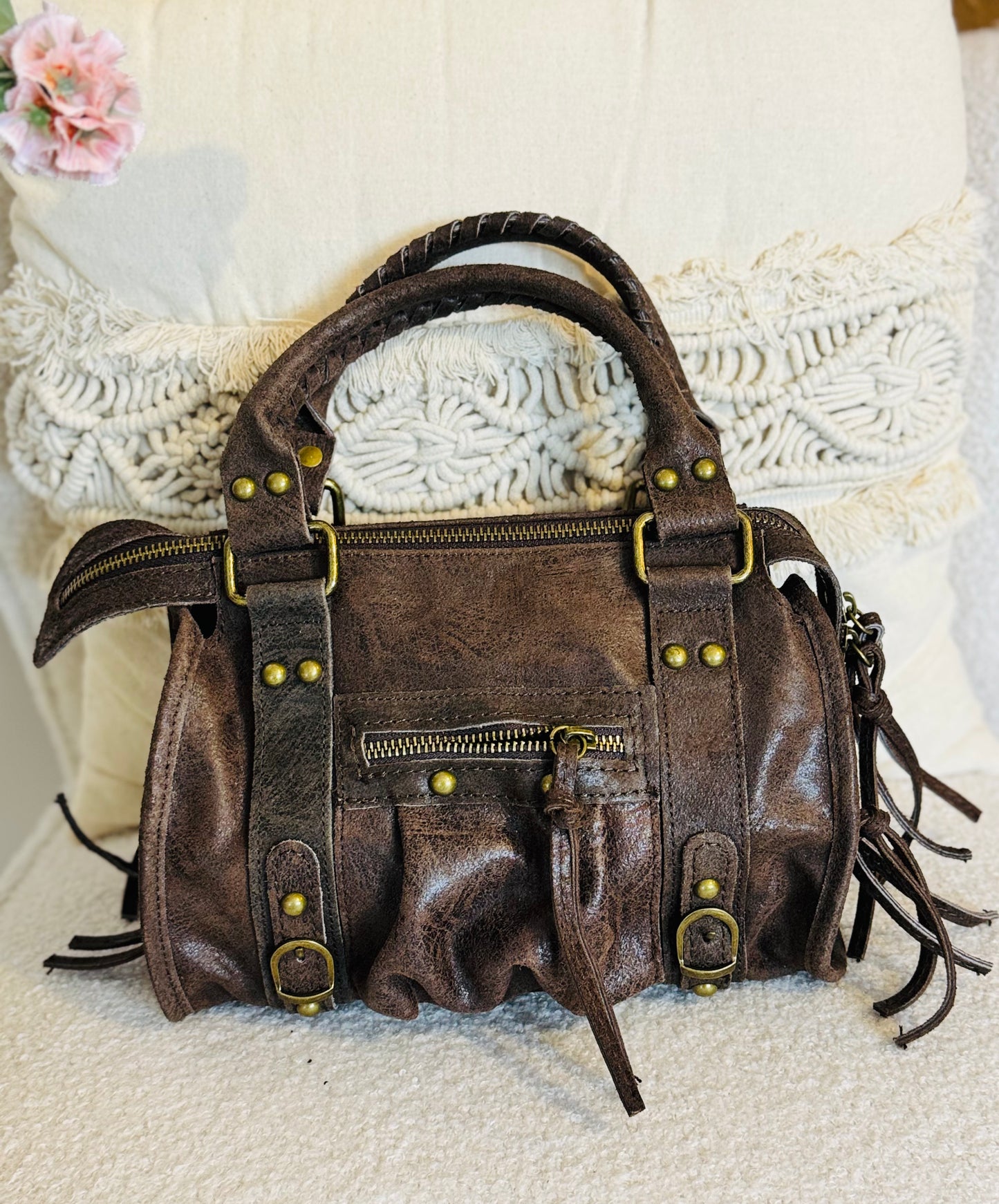 Senna leather bag