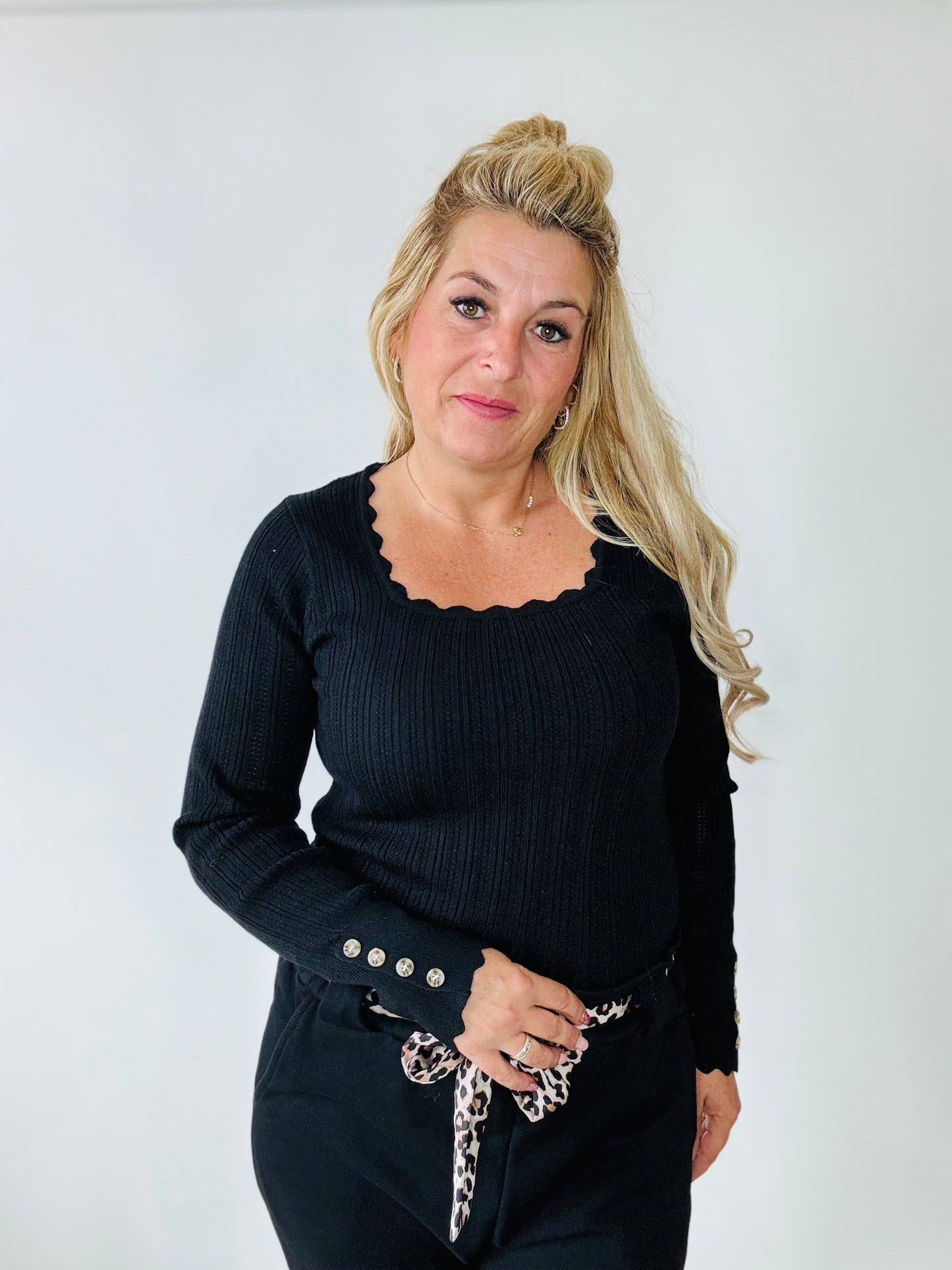 Basic top zwart