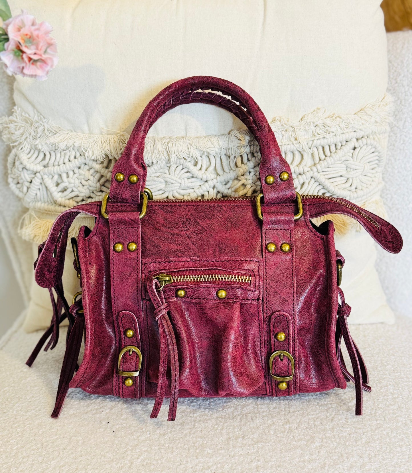 Senna leather bag