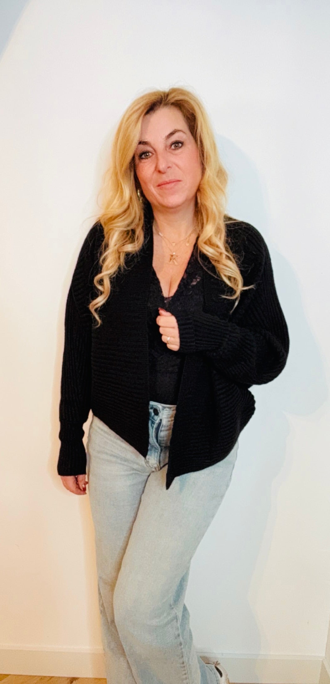 Vest nikkie | Zwart