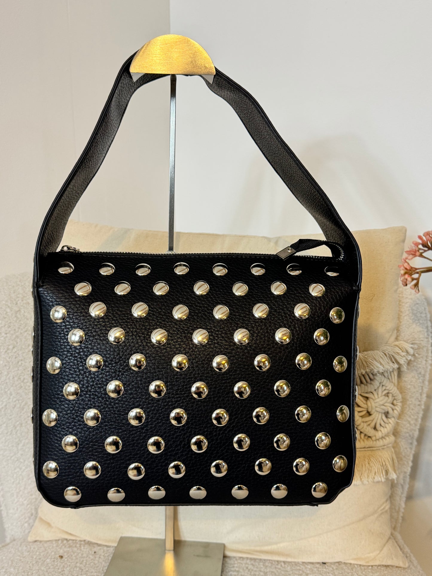 Schoudertas met studs