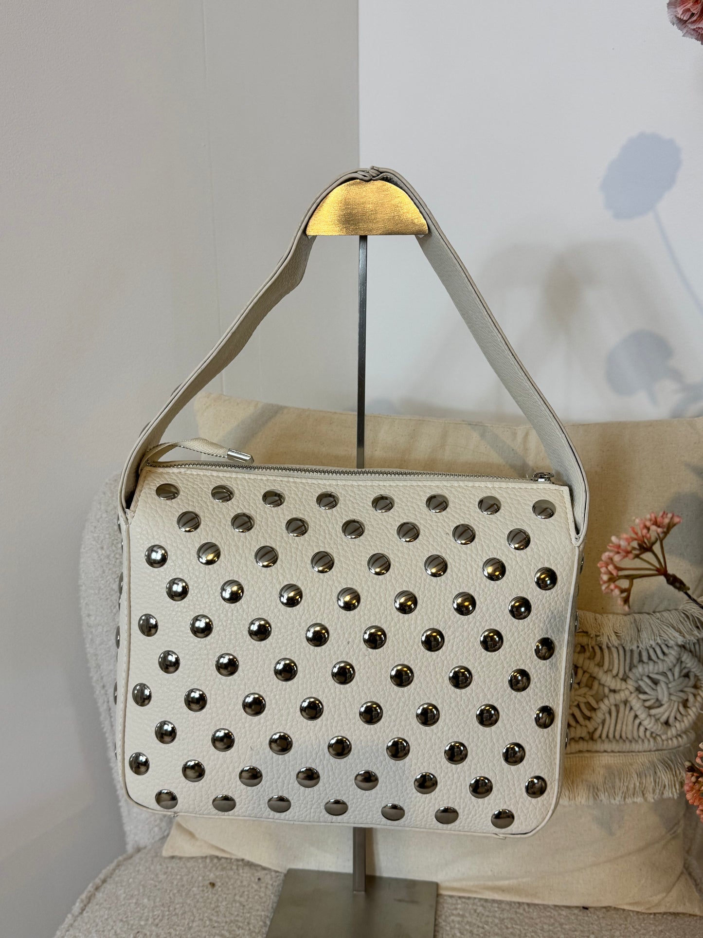 Schoudertas met studs