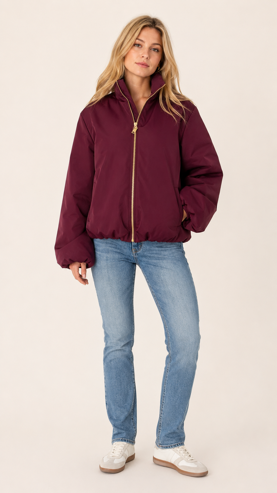 Balloon bomber jacket