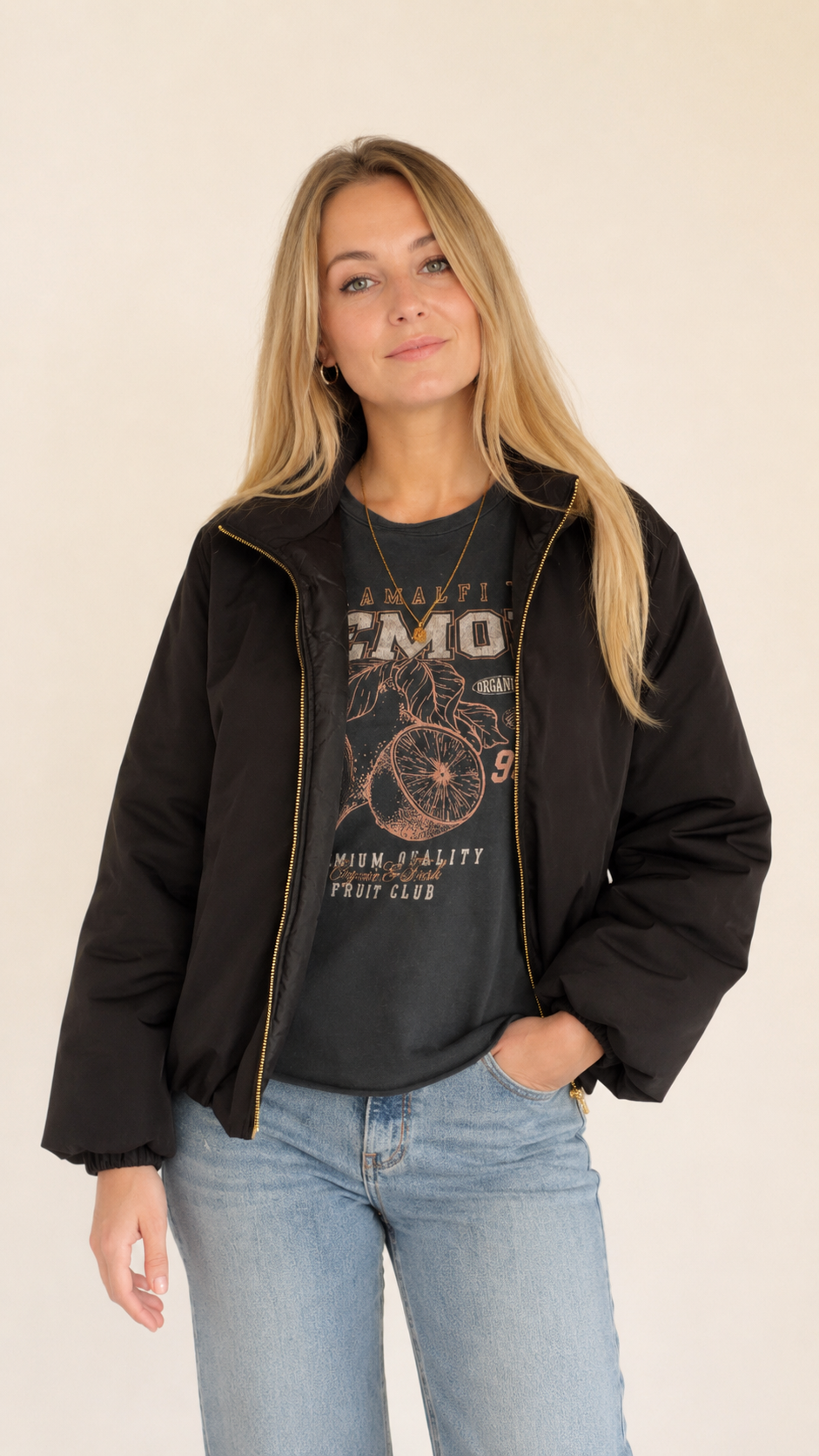 Balloon bomber jacket