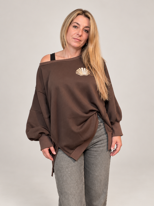 Shell oversized sweater