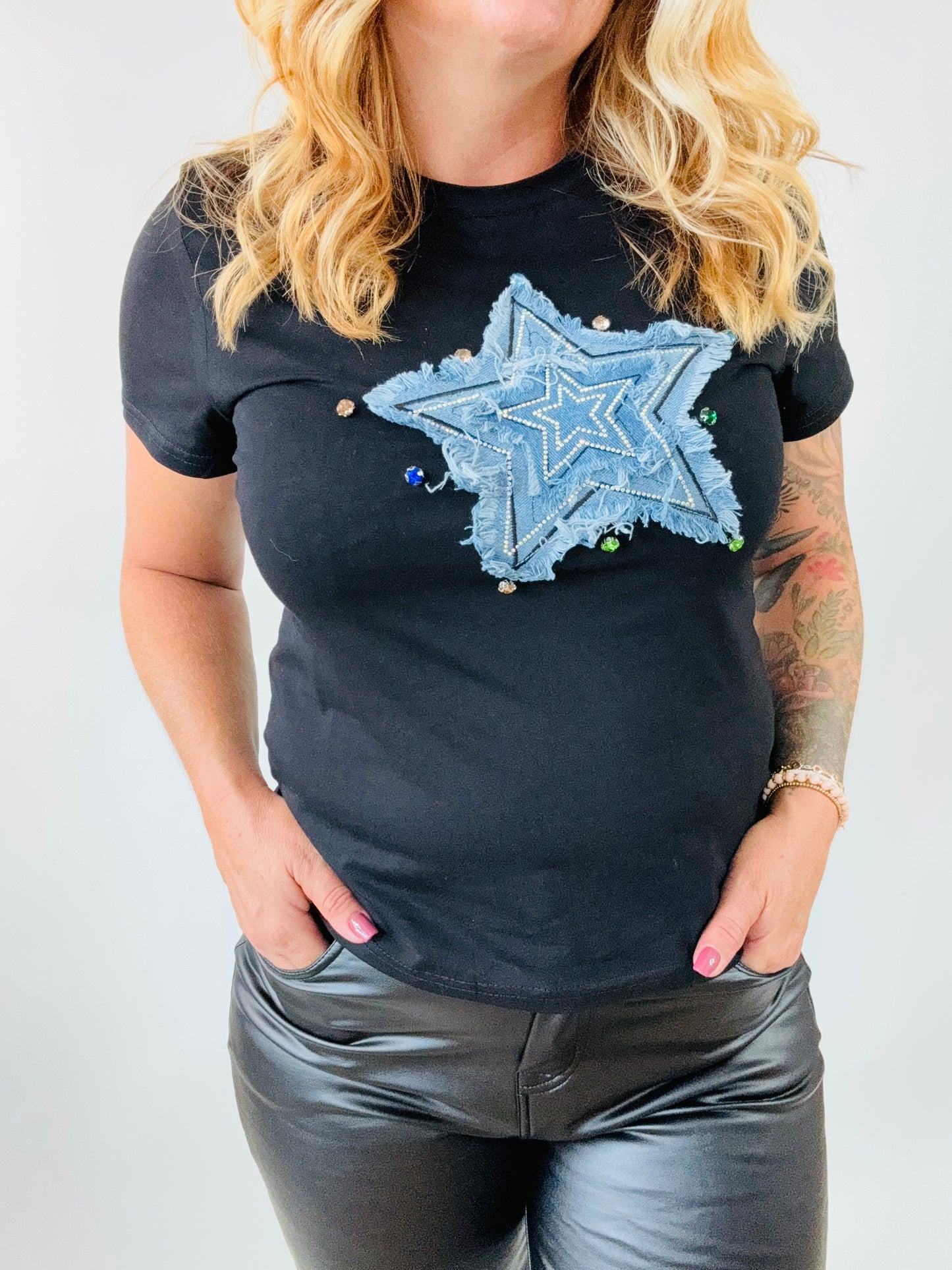 T-shirt jeans star S/M