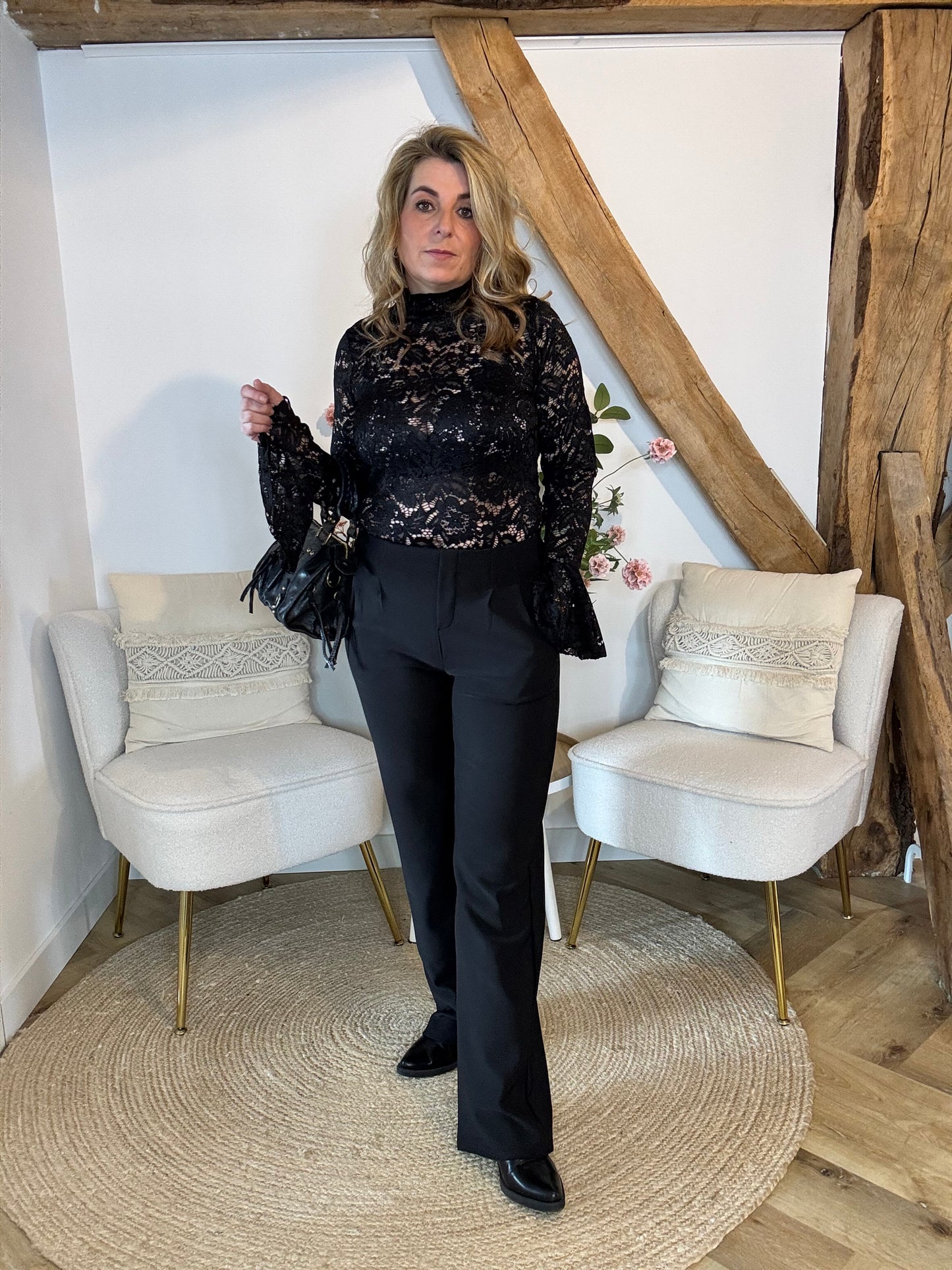Travel pantalon broek | Zwart