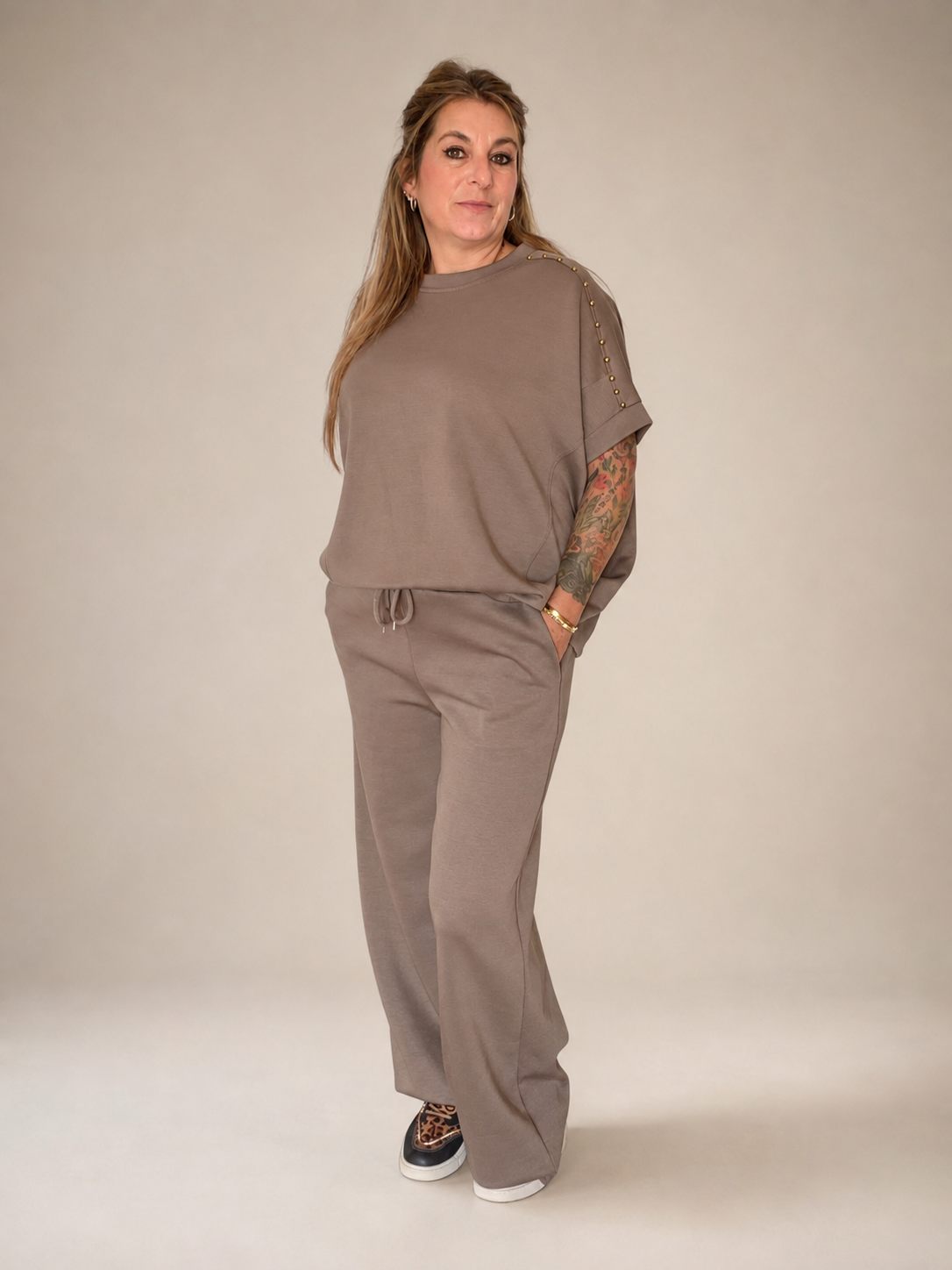 2 delige jogging set met studs