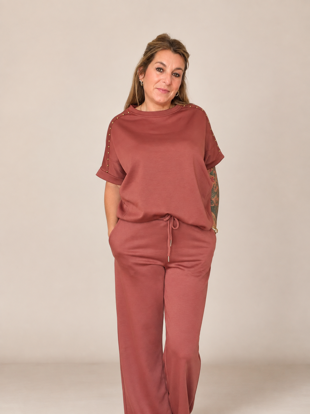 2 delige jogging set met studs